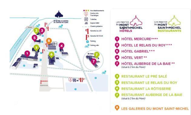 Hotel Le Relais Du Roy Monte Saint Michel Exterior foto
